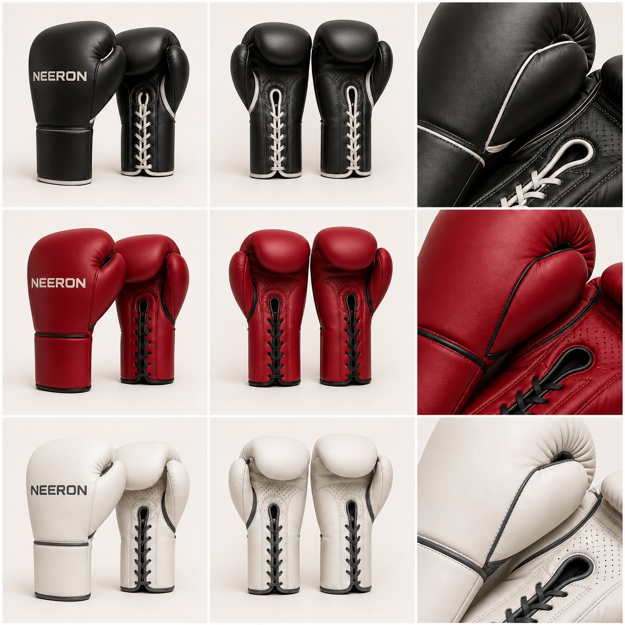 Round II Lace-Up Boxing Gloves